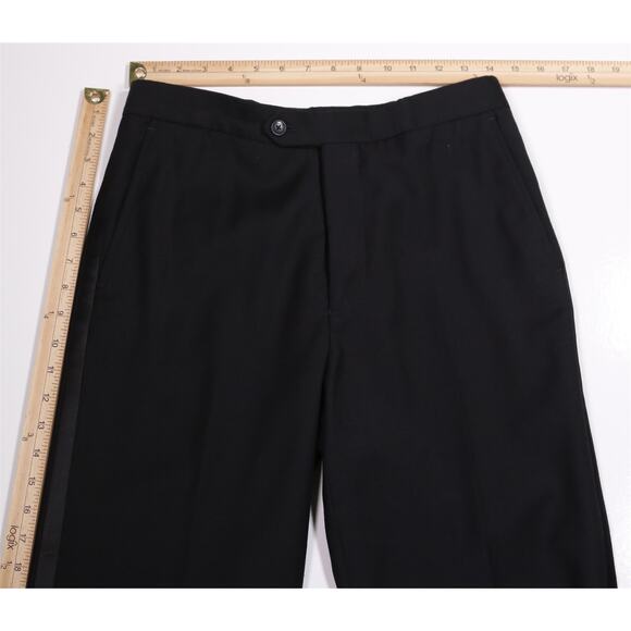Jos A Bank Black Formal Tuxedo Dress Trousers Pants Stretch 30x29 - Picture 5 of 8